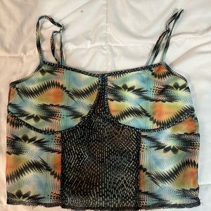 Mesh print crop